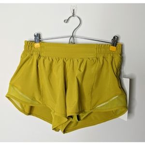 Lululemon Hotty Hot Shorts 2.5" Golden Lime Sz 6